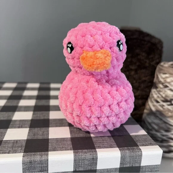 Crochet Armigurumi Rubber Ducky Handmade by Petunias Plushie Patch, Nee - Picture 2 of 7
